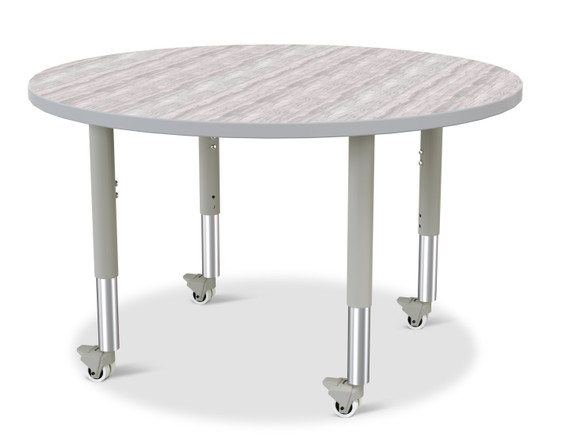 Round Activity Table - 42" Diameter - Driftwood Gray