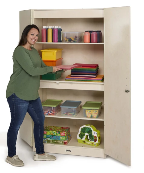 White Classroom Teacher Storage Cabinet