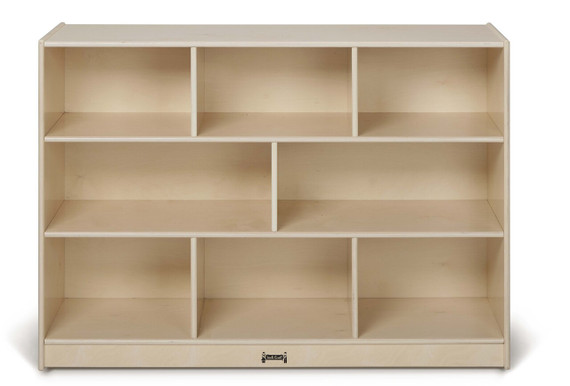 White Wooden Daycare Classroom Toy Storage Bookshelf