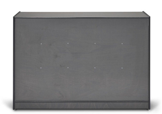 25 Cubby Wooden Gray Classroom Storage Organizer With Clear Bins