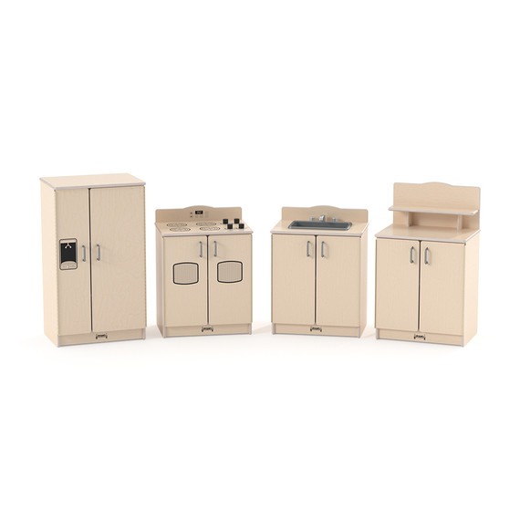 Kids Culinary White Play Kitchen 4 Piece Set