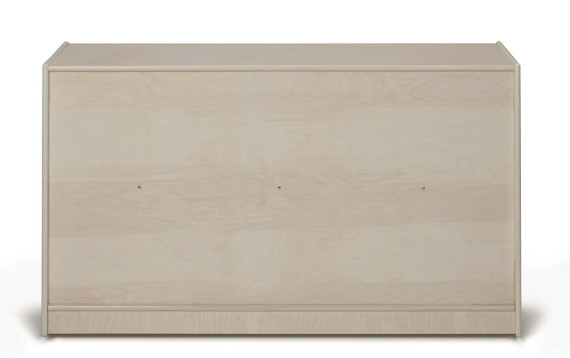 Mobile Wooden White Toy Storage Bookshelf