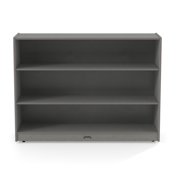 3 Shelf Wooden Gray Classroom Toy Storage Bookshelf