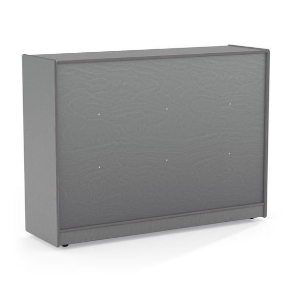 Gray Wooden Daycare Classroom Toy Storage Bookshelf