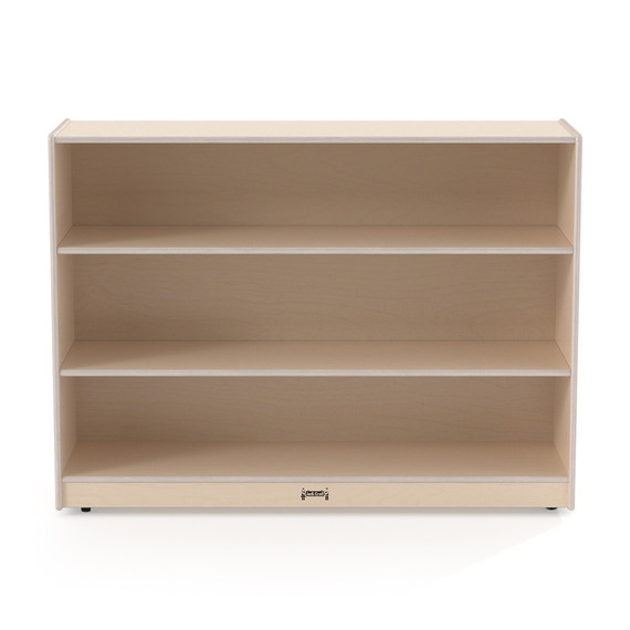 3 Shelf Wooden White Classroom Toy Storage Bookshelf