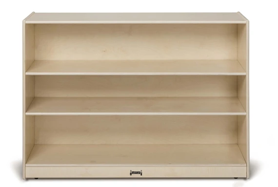 3 Shelf Wooden White Classroom Toy Storage Bookshelf