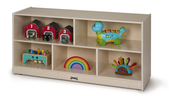 Kids Mobile Wooden White Toy Storage Bookshelf
