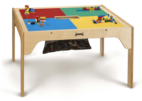 Kids LEGO® Compatible Wood Storage Table