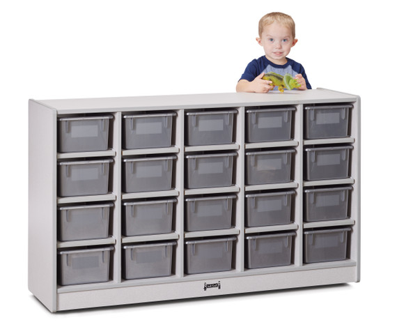 20 Cubbie-Tray Mobile Storage - with Trays