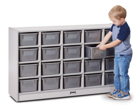 20 Cubbie-Tray Mobile Storage - with Trays