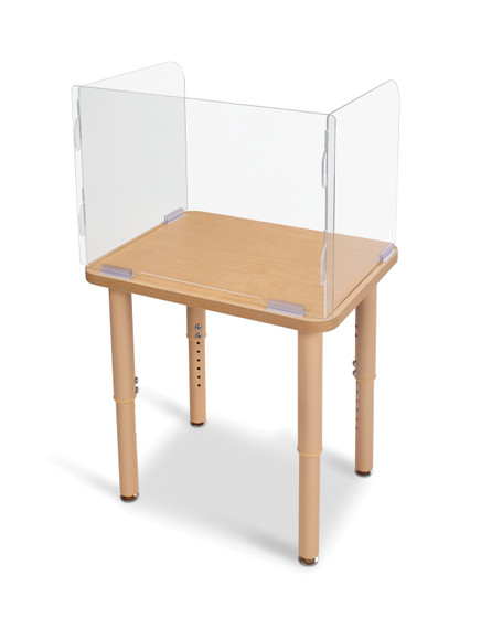 See-Thru Student Desktop Shield -16.5" High See-Thru Student Desktop Shield -16.5" High