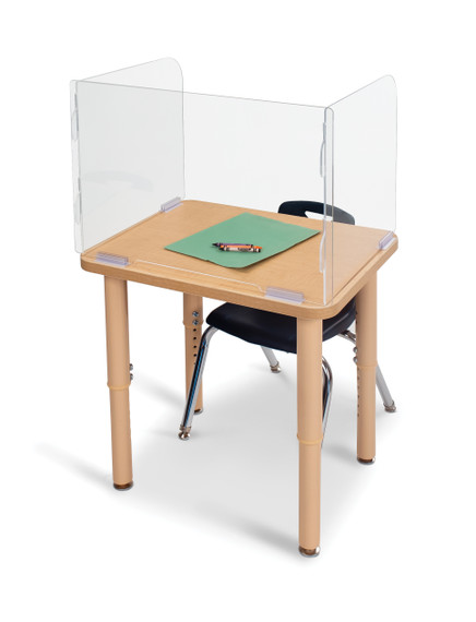 See-Thru Student Desktop Shield -16.5" High See-Thru Student Desktop Shield -16.5" High