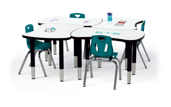 Dry Erase Collaborative Bowtie Table