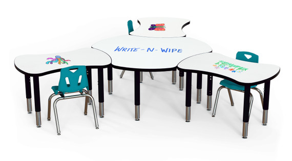 Dry Erase Collaborative Bowtie Table