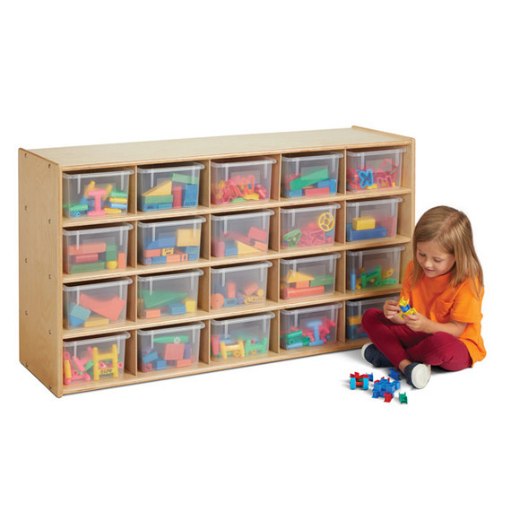 20 Cubbie-Tray Storage - without Bins