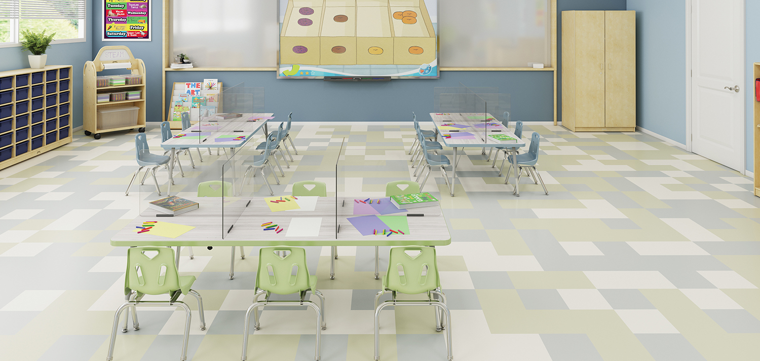 Social Distancing Classroom Sample