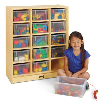 Cubbie Module Joint Jonti-Craft® 15 Cubbie-Tray Mobile Unit - without Trays | 0647JC