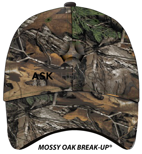 6 Panel Med Profile Camouflage Cap