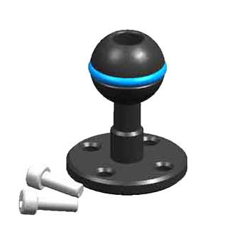 25224 M10 Strobe Mounting Ball (with hole for using with lanyard