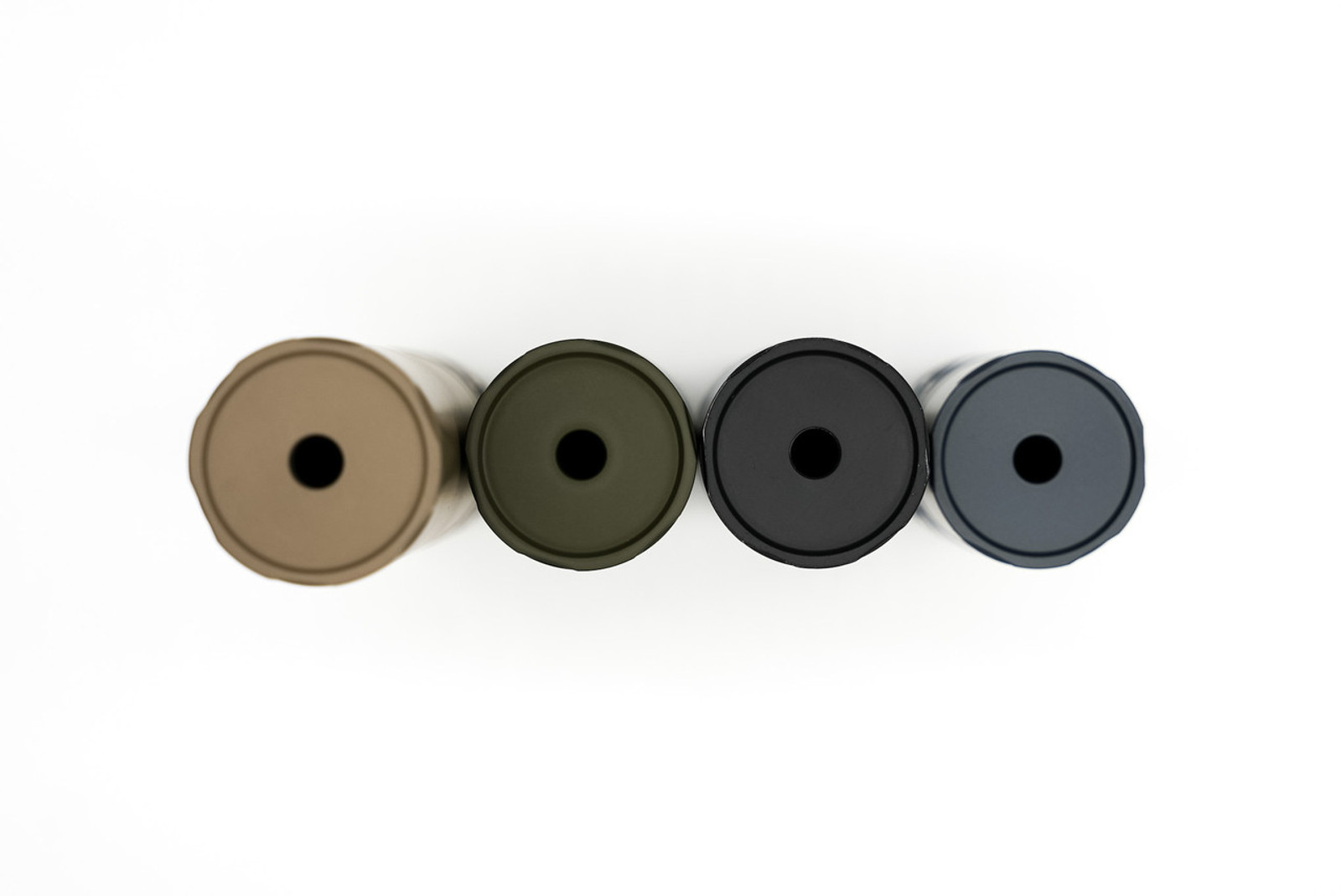 THEOREM SERIES SHOWCASING THE COLORS GRAY, OD GREEN AND FDE ALL FROM THE TOP VIEW