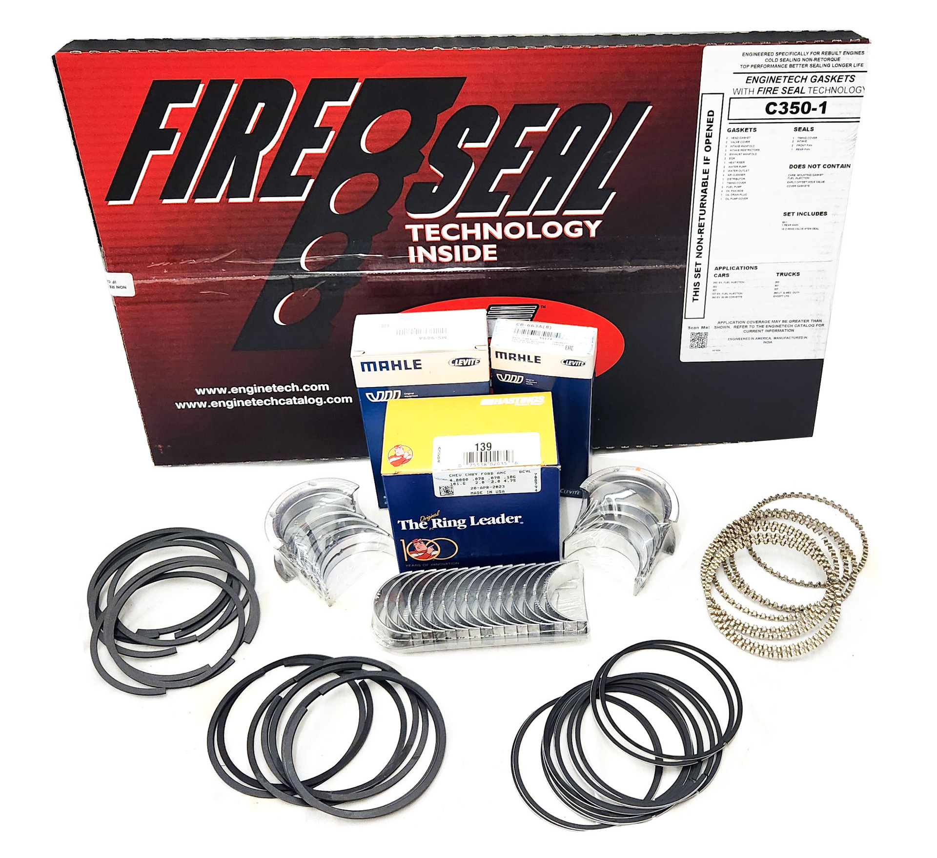 Chevy 350 19691980 Engine Rering Kit Northern Auto Parts