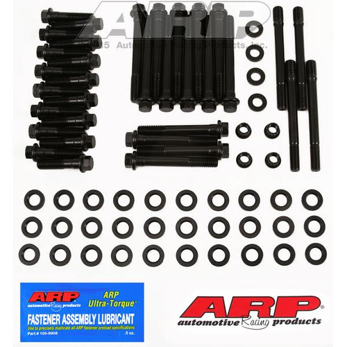 Chevy SB 23°  Pro Action head, ARP 134-3604 12-point, High Performance Cylinder Head Bolts.