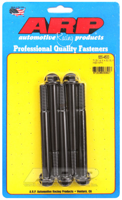 7/16-14 X 4.500 HEX 1/2 WRENCHING BLACK OXIDE BOLTS 655-4500