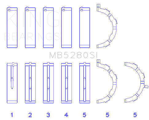 KNGMB5280SI0.5 Engine Bearing