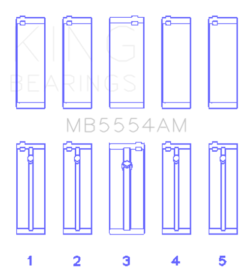 KNGMB5554AM0.25 Engine Bearing KNGMB5554AM0.25 Engine Bearing