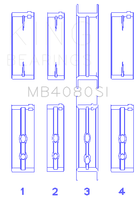 KNGMB4080SI0.5 Engine Bearing