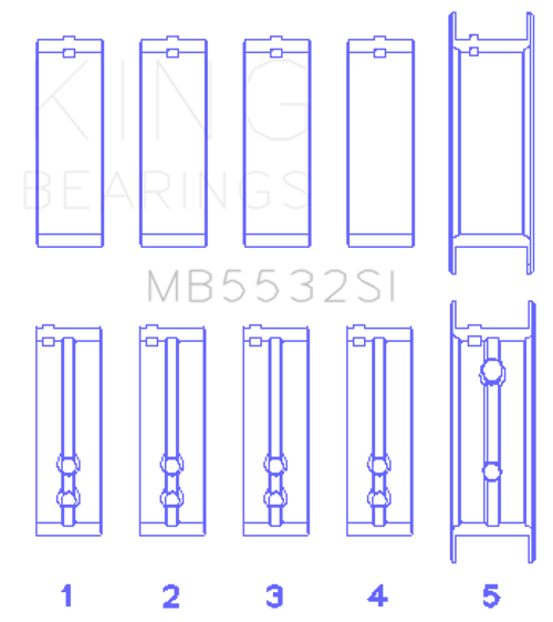 KNGMB5532SI010 Engine Bearing KNGMB5532SI010 Engine Bearing