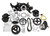 HLY20-185BK Black Mid-Mount