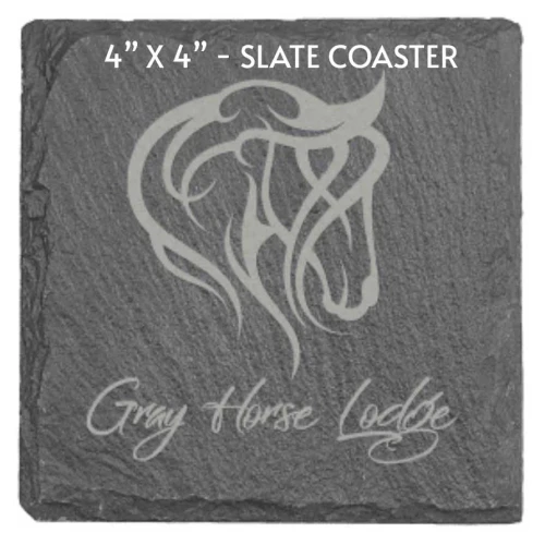 Slate Coasters 4″