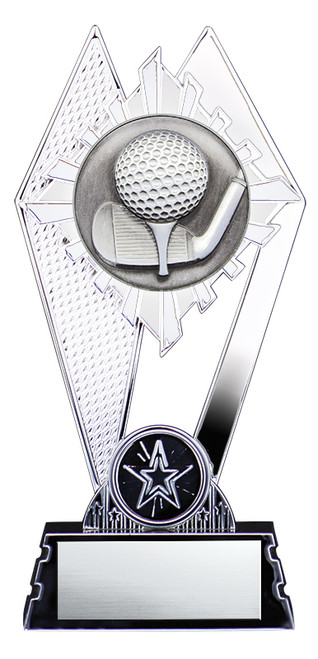 Citadel Series Silver Golf Trophy - XGPA8807 — 7 inches