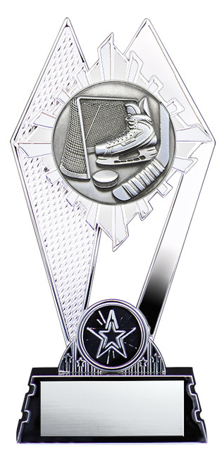 Citadel Series Silver Hockey Trophy - XGPA8810 — 7 inches