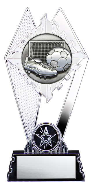 Citadel Series Silver Soccer Trophy - XGPA8813 — 7 inches