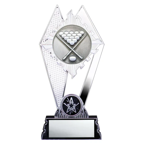 Citadel Series Silver Billiards Trophy - XGPA8836 — 7 inches