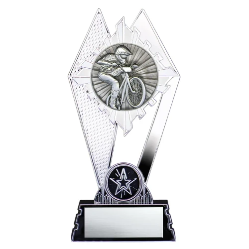 Citadel Series Silver Cycling / Bmx Trophy - XGPA8851 — 7 inches