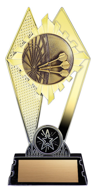 Citadel Series Gold Darts Trophy - XGPA9209 — 7 inches
