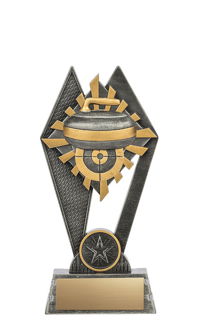 Peak Series Curling Trophy - XGP6535 — 7 inches