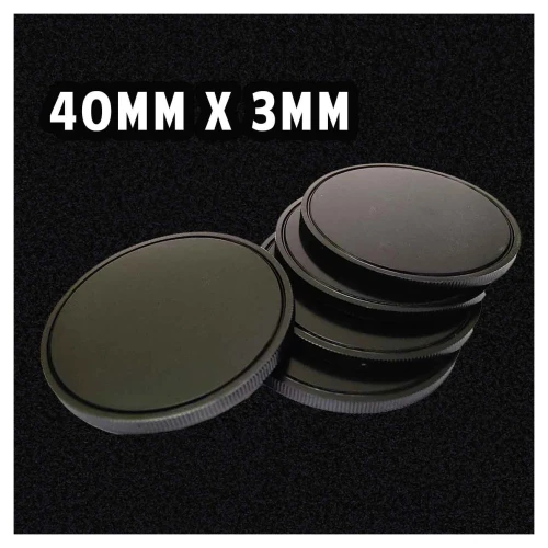 40mm Anodized Aluminum Black