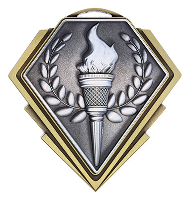 Diamond Series Victory Medal - MMD801 — 3" x 3"
