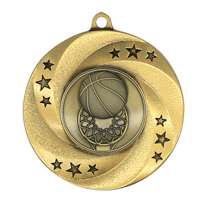 Matrix Series Basketball Medal; example colour combination.