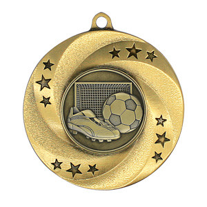 Matrix Series Soccer Medal; example colour combination.