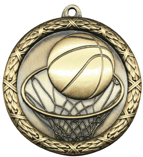 Classic Series Basketball Medal - MST403 — 2.5 dia