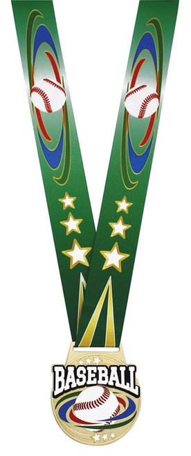 Prestige Series Baseball Medal - MSX902 — 3" Diameter