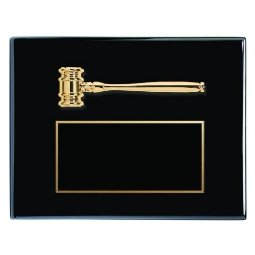Ceremonial Gavel Plaque - PPFS60D — 7" x 9"