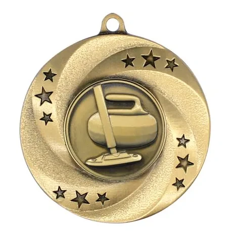 Matrix Series Curling Medal; example colour combination.