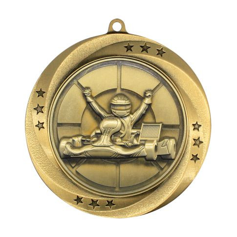 Matrix Series Go Kart Medal; example colour combination.