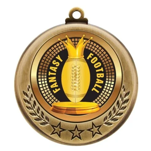 Spectrum Fantasy Football Medal - MMI477073 — 2 3/4"